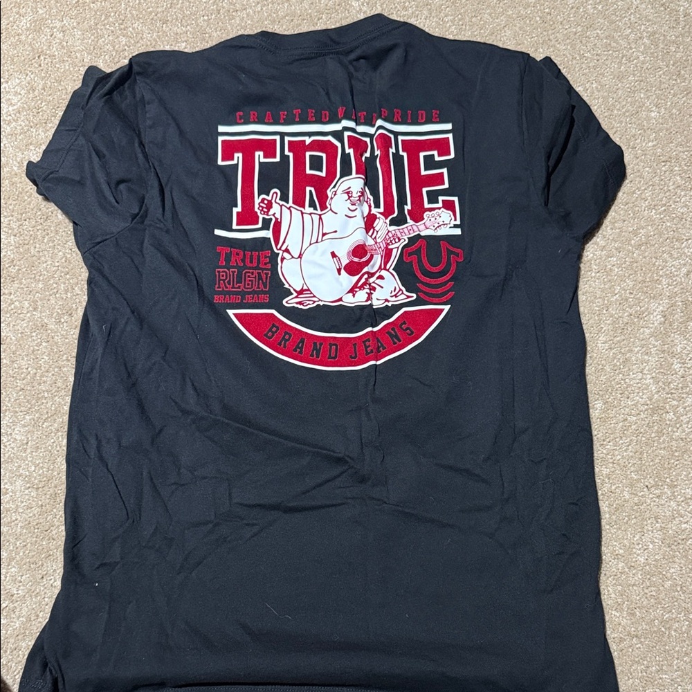 True Religion Black and Red Graphic Tee
